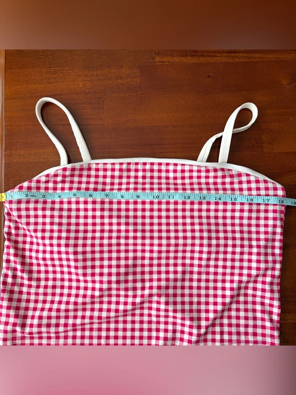 All In Motion Pink White Gingham Everyday Soft Tank and Matching Skort Set